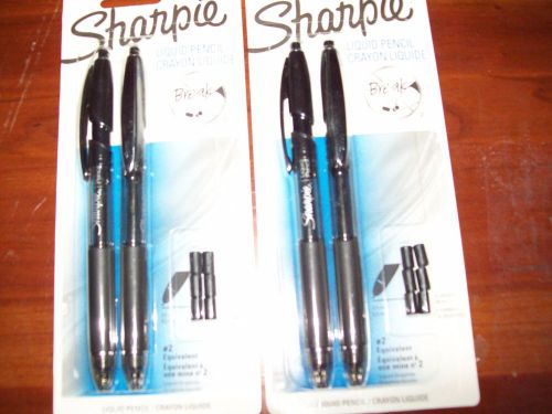 SHARPIE LIQUID #2 PENCIL BLACK 0.5mm 2 CT 2 PKGS