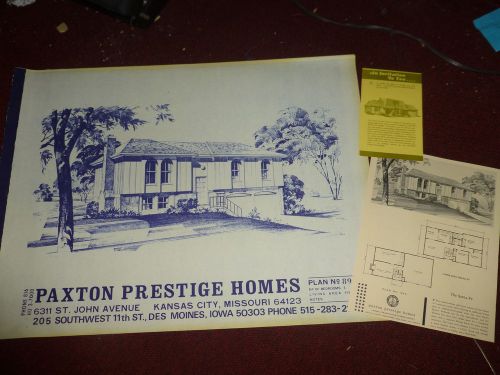 The Santa Fe vintage house plans Paxton Prestige Homes home plans/sales sheet