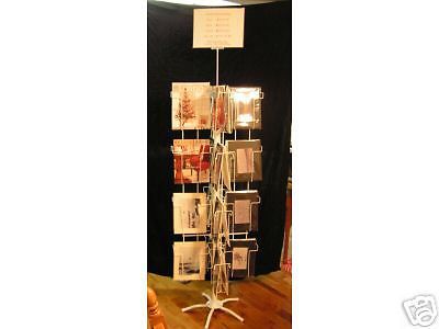 24 Pkt Literature Floor Display Rack Stand Magazine Art Prints Books MADE IN USA