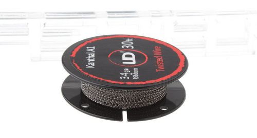 Ud twisted wire 34g+ribbon 30ft spool kanthal a1 rta rda ready cloudchasing vape for sale