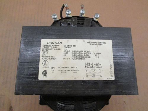 Dongan 2 kva transformer model 50-2000-053 for sale