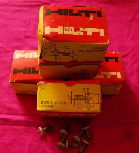 Hilti fastners EW611-12-P12    5 Boxes