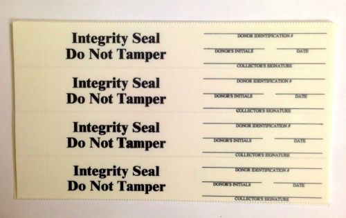 40 - DO NOT TAMPER Integrity Seal Stickers - For Drug Testing