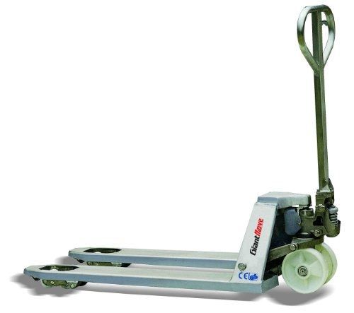 Giant move mb-n25l stainless steel hand pallet truck, 5500 lbs capacity, 48&#034; for sale
