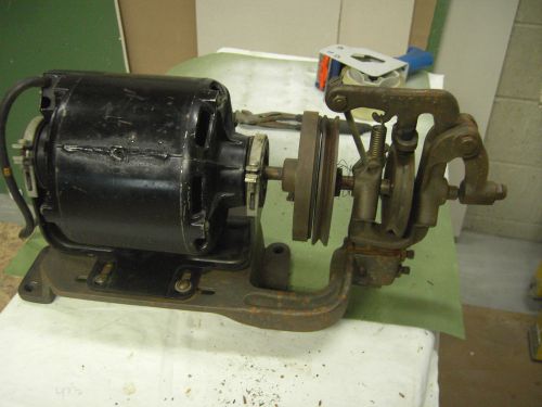 Atlas Industrial Sewing Machine Clutch Assembly &amp;1/3 Hp Motor Mounted