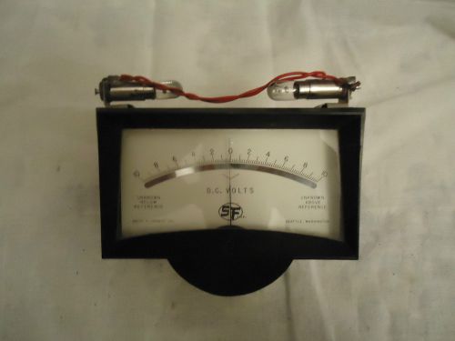 RARE STEAMPUNK VINTAGE DC VOLT SMITH AND FLORENCE METER