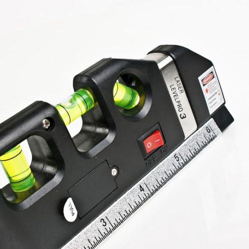 Level laser horizon vertical measure tape aligner bubbles ruler multipurpose for sale