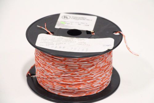 General Cable 7023773 1000&#039; 2/C 24 AWG Orange/White Cross Wire + Free Shipping!!