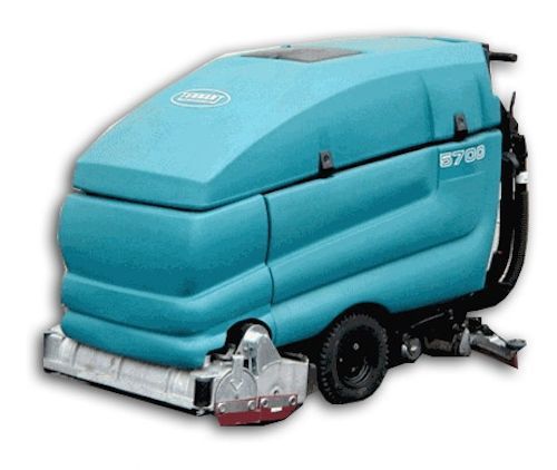 Reconditioned tennant 5700 cylindrical brush floor scrubber with 28&#034; new deck for sale