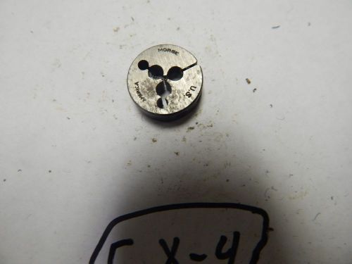 Morse m1.5x.35 x 13/16&#034; o.d adjustable threading die for sale