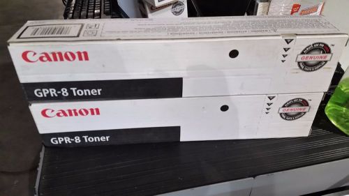 LOT OF 2 GPR-8 Genuine Canon Toner ImageRunner 1600 1610 2000 2010