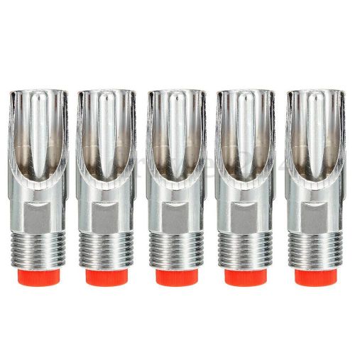 5Pcs Stainless Steel 1/2PT Thread Pig Automatic Nipple Drinker Waterer New