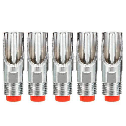 5Pcs Stainless Steel 1/2PT Thread Pig Automatic Nipple Drinker Waterer New
