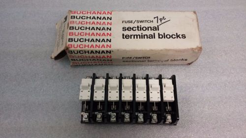 Buchanan 0342 Sectional Fuse Switch Terminal Block of 7.