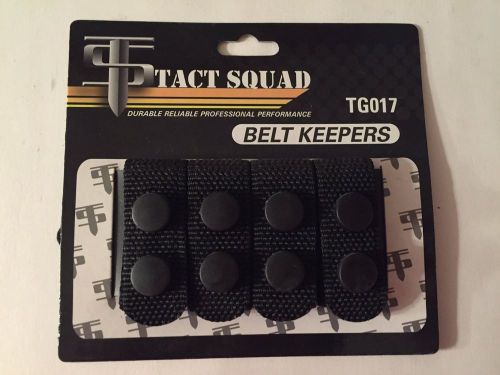 Duty Belt Keepers Tact Squad Black Nylon Construction TG017 upc 00858 07813
