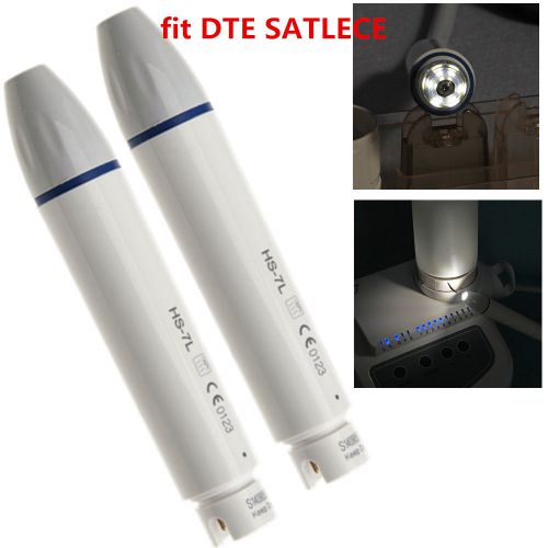 2 Dental Fiber Optic LED Light Handpiece Fit DTE Satelec Ultrasonic Piezo Scaler