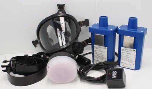 3M 6800 Full Face Respirator Mask W-3266 Motor Blower  /Battery Pack &amp; Charger