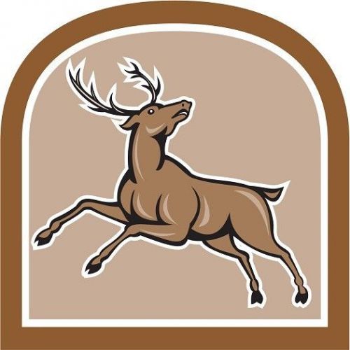 30 Custom Modern Reindeer Art Personalized Address Labels