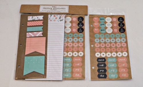 Target Dollar Spot Planner 3 pc Set Kikki k, Filofax, Erin Kate EXTRAS STICKERS!