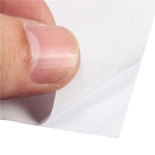 New A4 White Printing Paper Transparent Glossy Self Adhesive Label Sheet