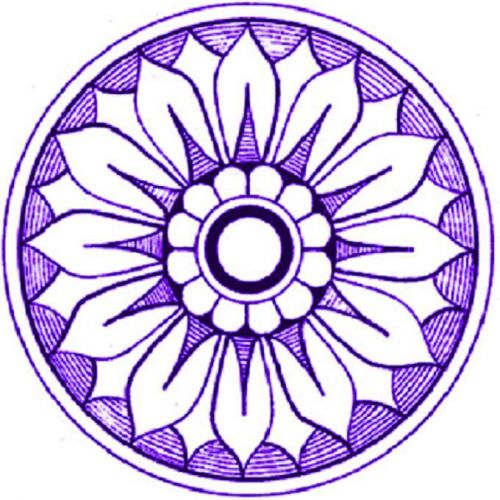 30 Custom Purple Antique Medallion Personalized Address Labels