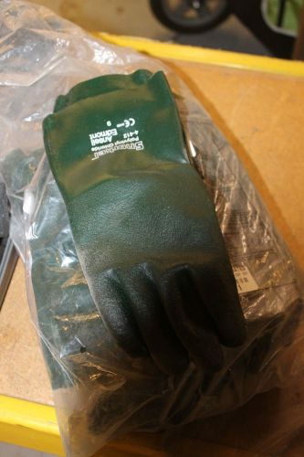 5 PAIRS OF Ansell  Snorkel PVC Fully Coated Gloves  Chloride 4-4412