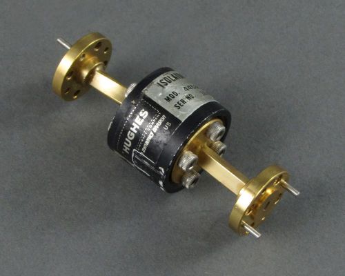 Hughes 44606H Waveguide Isolator - 20dB, WR-10, 90-100 GHz, Gold Plated