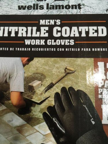 Wells Lamont Nitrile Coated Work Gloves 12 Pairs Medium