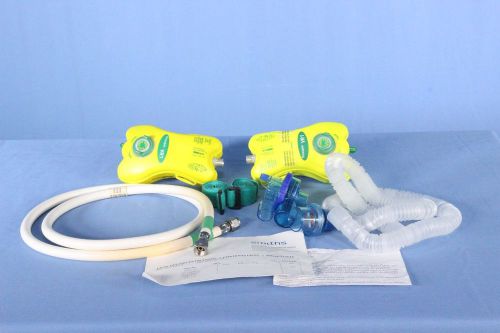 Lot of 2 smith medical pneupac vr1 emergency transport ventilator with warranty for sale