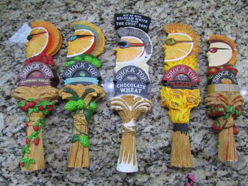 5 SHOCK TOP BEER TAP HANDLES END OF THE WORLD HONEY CRISP WHEAT IPA CHOC WHEAT +