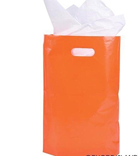 RINCO 8.75&#034; X 12&#034; Orange Plastic Bags Case Pack 5
