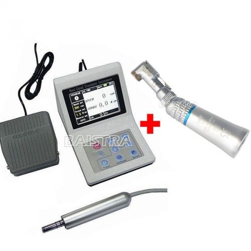 Brushless dentl motor endodontic root treatment + contra angle wrench handpiece for sale