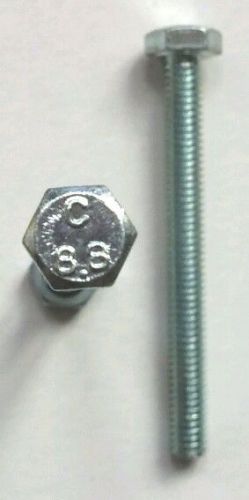 M6 -1.00 x 30 mm (ft) coarse class 8.8 hex cap screw (bolt) zinc plated pk 100 for sale