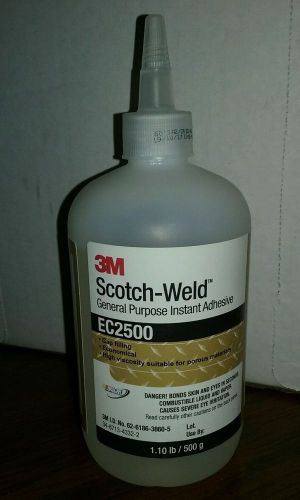 NEW BIG BOTTLE 3M SCOTCH WELD INSTANT ADHESIVE STRONG SUPER GLUE EC2500 500g!!!