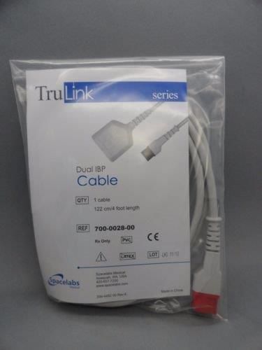 Spacelabs TruLink Series Dual IBP Cable - Model: 700-0028-00 - NEW