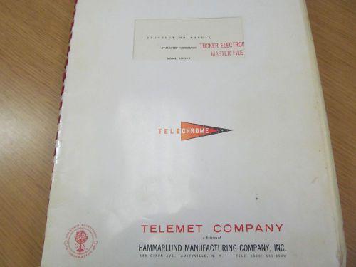 Telechrome  3502-B Stairstep Generator Instruction Manual w/ Schematics