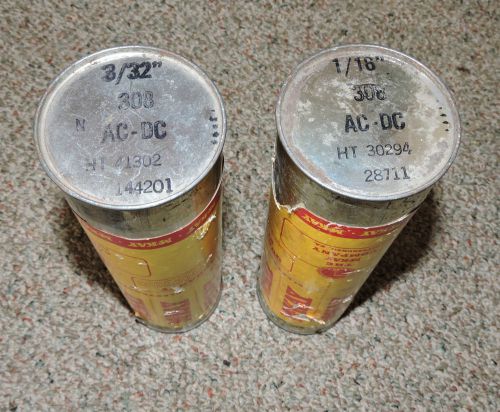 2 SEALED CANS McKay Welding Electrodes 3/32&#034;, 1/16&#034; 308 HT30294 HT41302 AC/DC