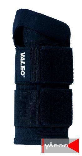 Valeo Elastic Double Wrap Wrist Support (Black, Small) NEW