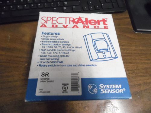Spectra Alert Advance SR Strobe STD CD Red  NEW IN BOX