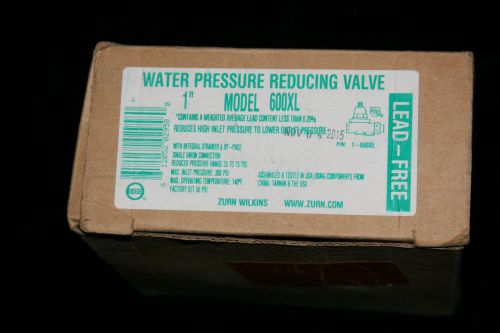 Zurn Wilkins 600XL 1&#034; Lead Free Water Pressure Reducing Valve