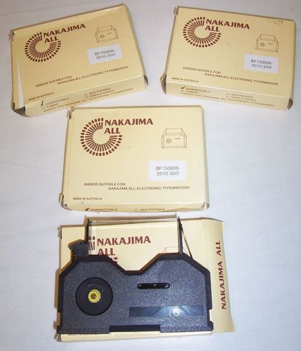 4 x Ribbons suitable for Nakajima All Electronic Typewriters - lim warranty