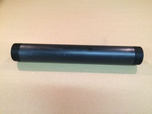 2&#034; x 16&#034; sch-80 polypropylene tbe (thread both end) pipe nipple black for sale