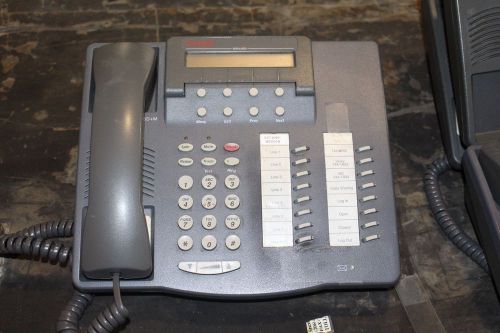 LOT OF 9 AVAYA 6416D+M PHONES WITH HAND SETS