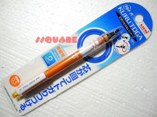 Uni-ball kuru toga auto lead rotation 0.5mm mechanical pencil japan, orange for sale