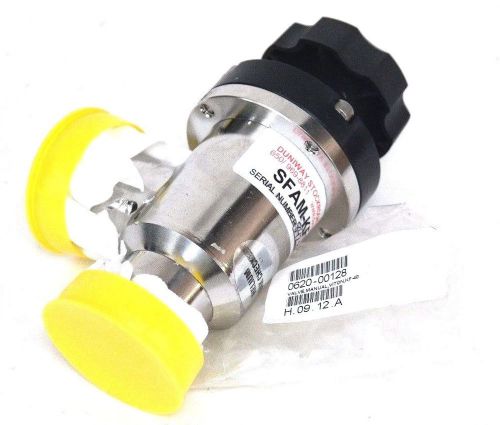 NEW DUNIWAY SFAM-KF40 MANUAL RIGHT ANGLE VALVE SS, VITON, 0620-00128 SFAMKF40