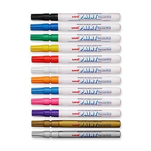 Sanford Uni-Paint PX-21 Oil-Based Paint Marker, Fine Point, Assorted Colors,