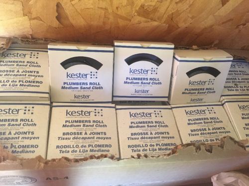 Lot of 10 Kester Abrasive Rolls 1-1/2&#034; x 5&#039; Plumbers Roll 100 Grit NEW