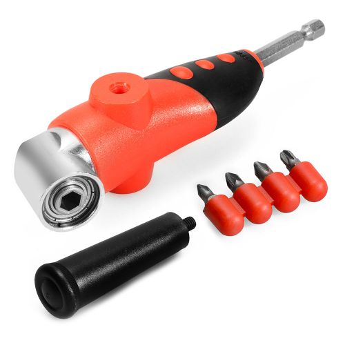 Right Angle Screwdriver Attachment Phillips Adapter 1/4&#034; Hex Shank Tools BI235