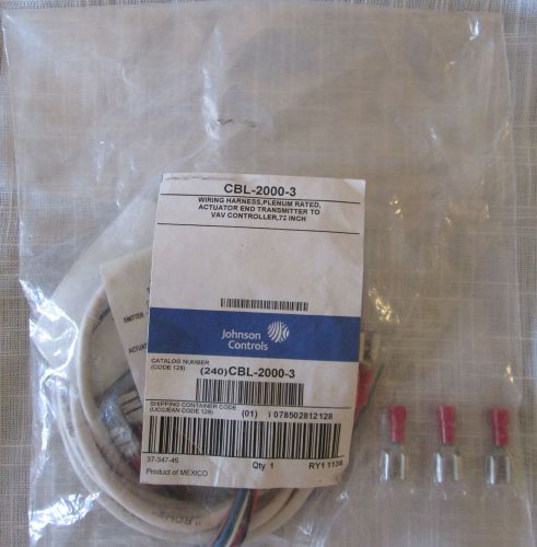 Johnson controls new cbl-2000-3 actuator to vav controller wiring harness 72&#034; for sale