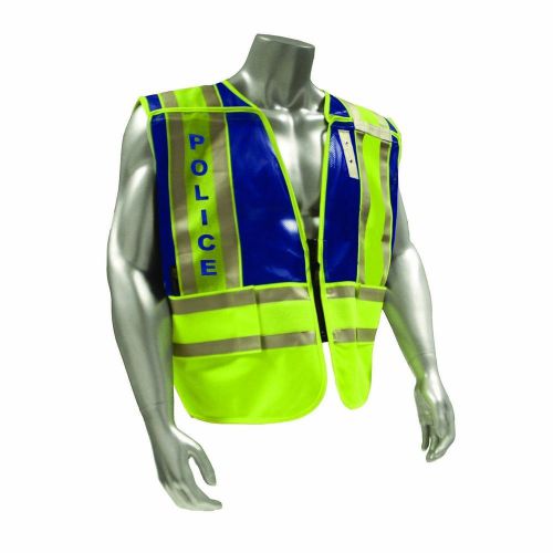 Smith &amp; wesson police blue reflective safety work vest svmp021-2xl/4xl for sale